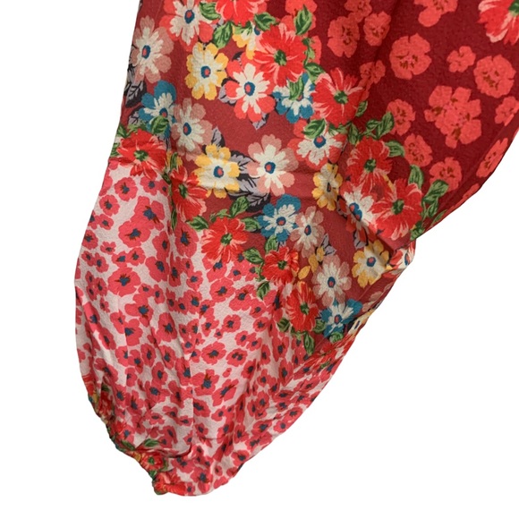 Umgee Floral Puff Sleeve Tunic Dress NWT - Picture 8 of 11